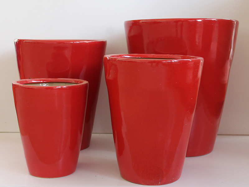 Ceramic Pot FU11A white Desert Green Qatar