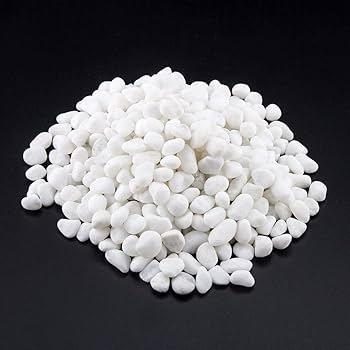 Snow white pebbles 1-2cm 2.kg bag