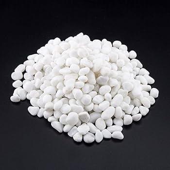Snow white pebbles 1-2cm 2.kg bag